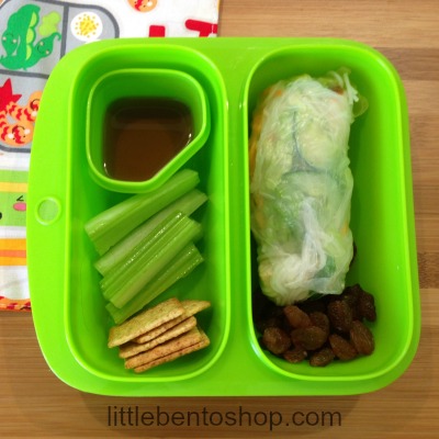lunch box ideas rice paper rolls