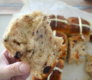 White Chocolate and Cranberry Hot Cross Buns 2
