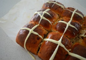 White Chocolate and Cranberry Hot Cross Buns 3