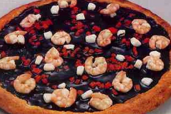 most bizzarre pizzas squid ink pizza