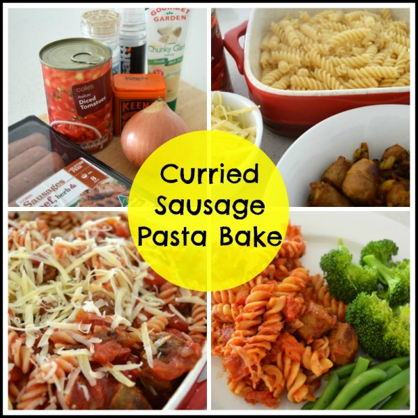 Curried_Sausage_Pasta_Bake_collage-e1416480929912