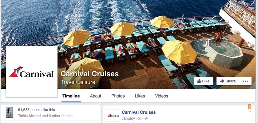 Carnival cruises FB 10