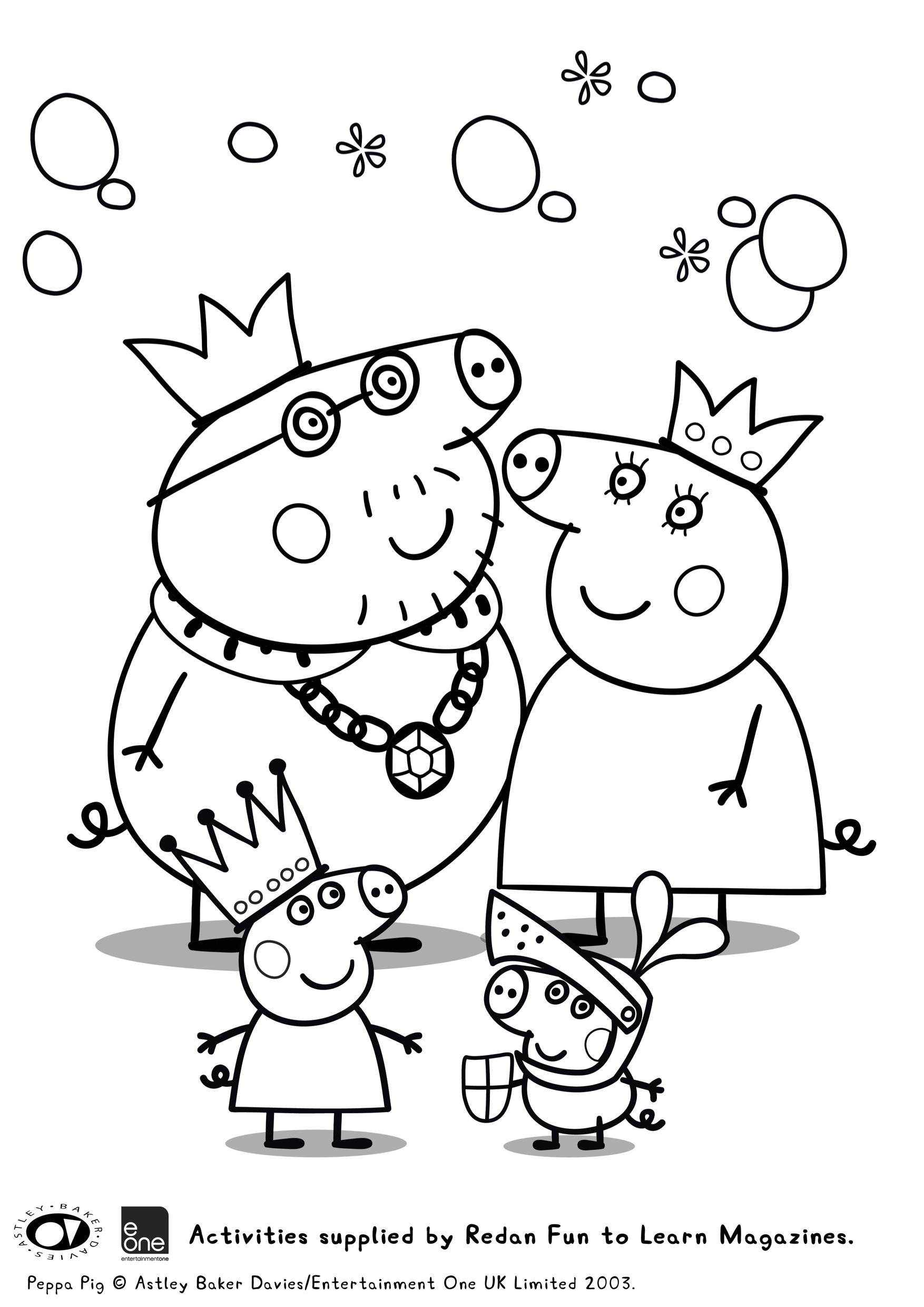 Download your FREE Peppa Pig Colouring In Pages