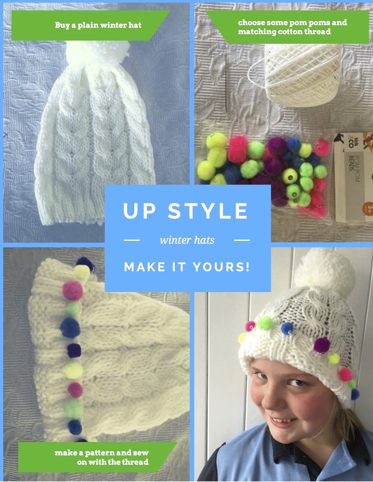 UP style hat