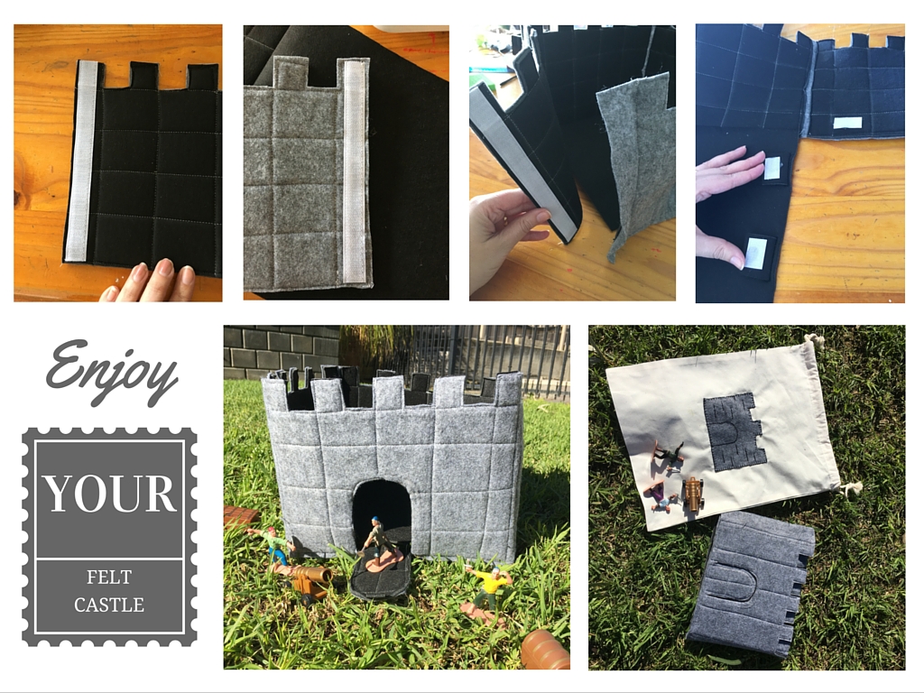 how to make a felt castle play house 3