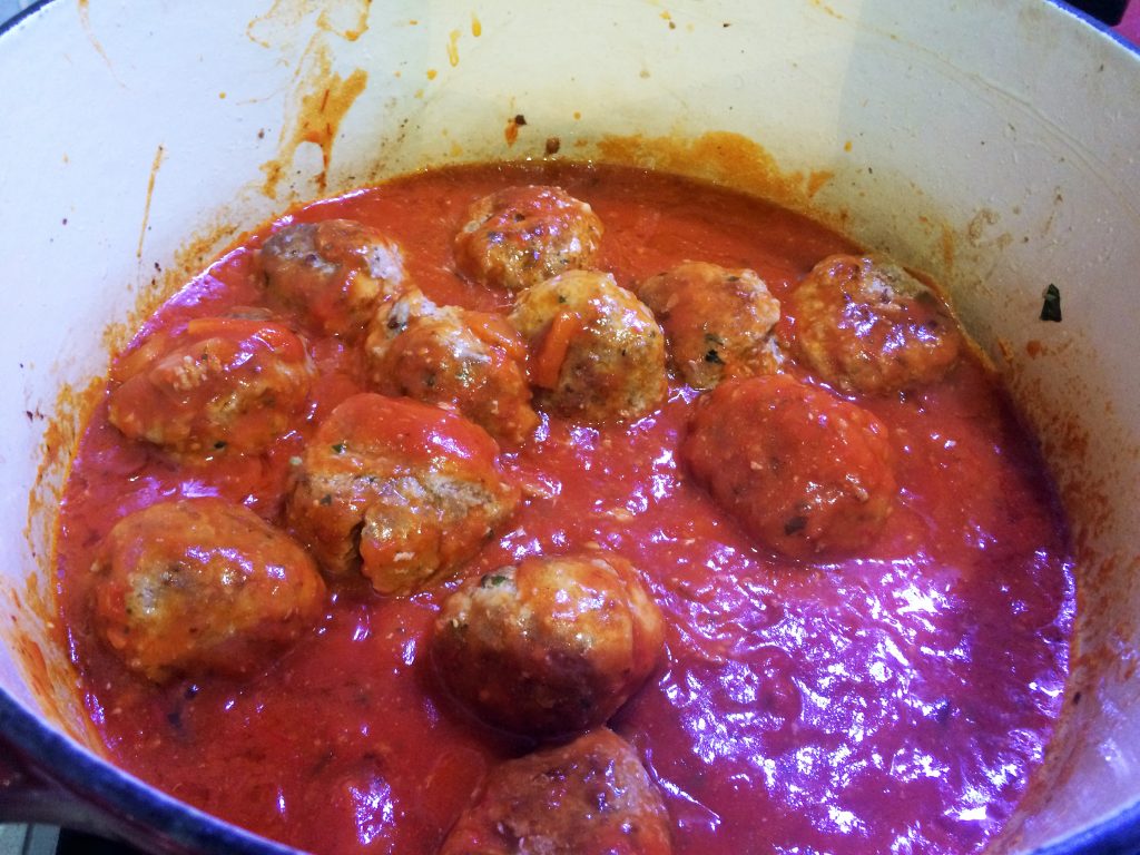 Oven baked meatballs