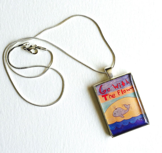 etsy drawing necklace