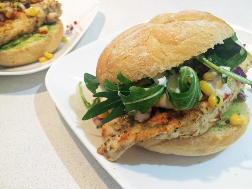 mexican chicken burgers