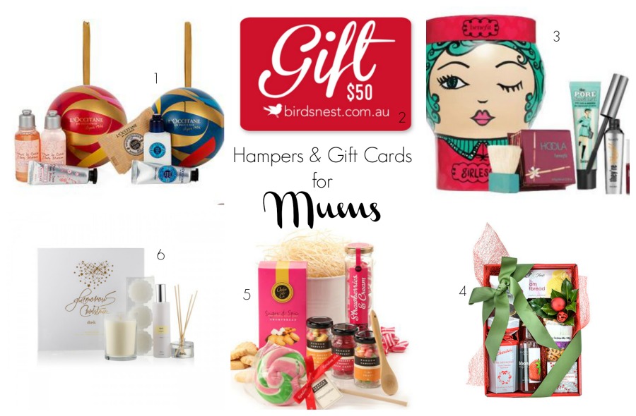hampers and gifts cards for mums