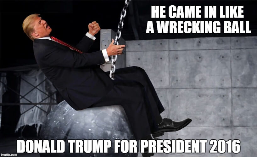 wrecking ball trump