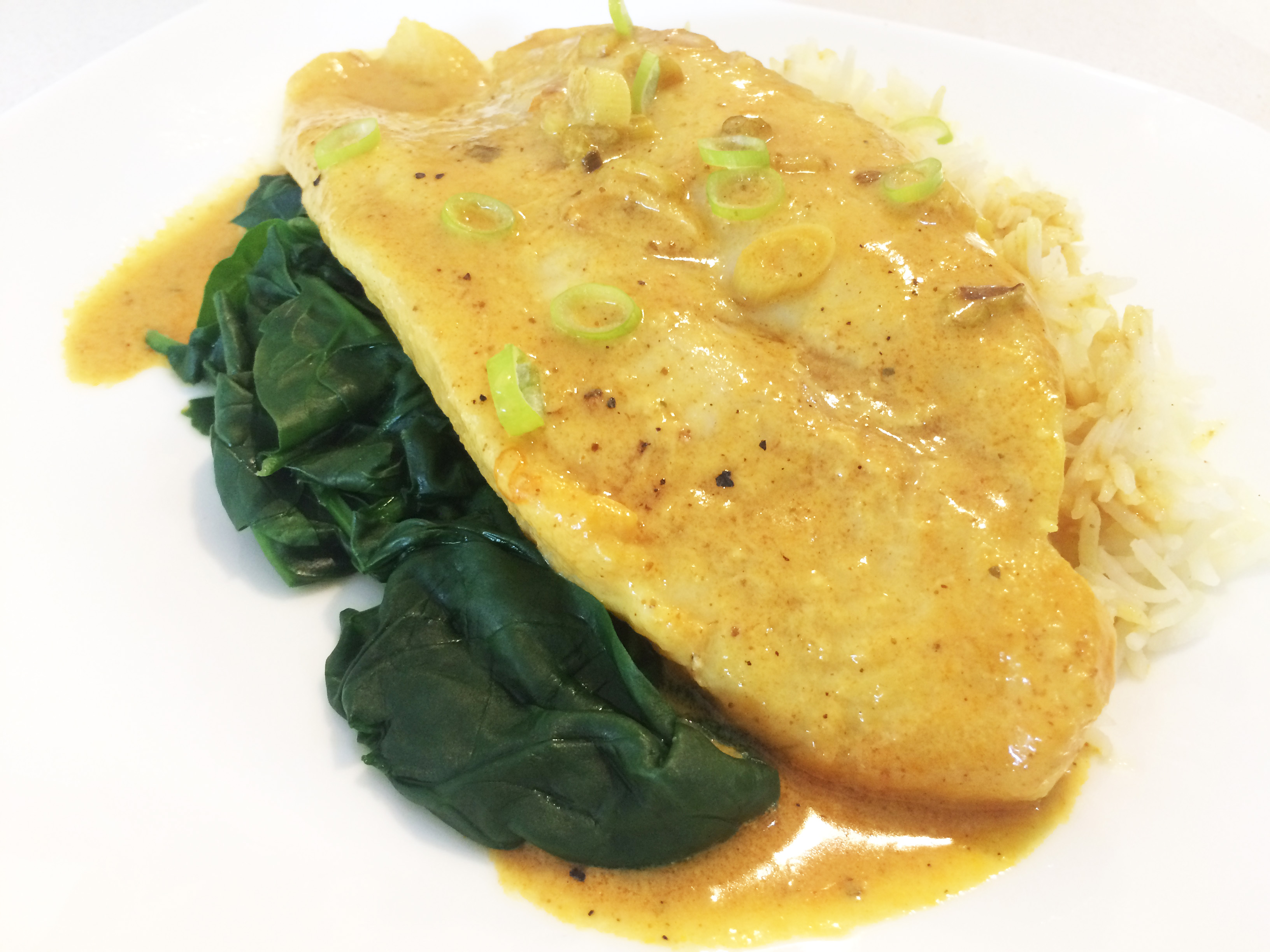 coconut curry fish fillets
