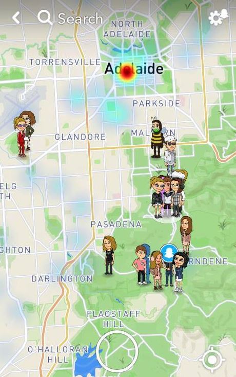 snapchat map feature
